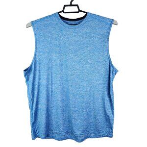 Mens Blue Champion Performance Tank Top Crew Neck Sleeveless Athletic Size XL